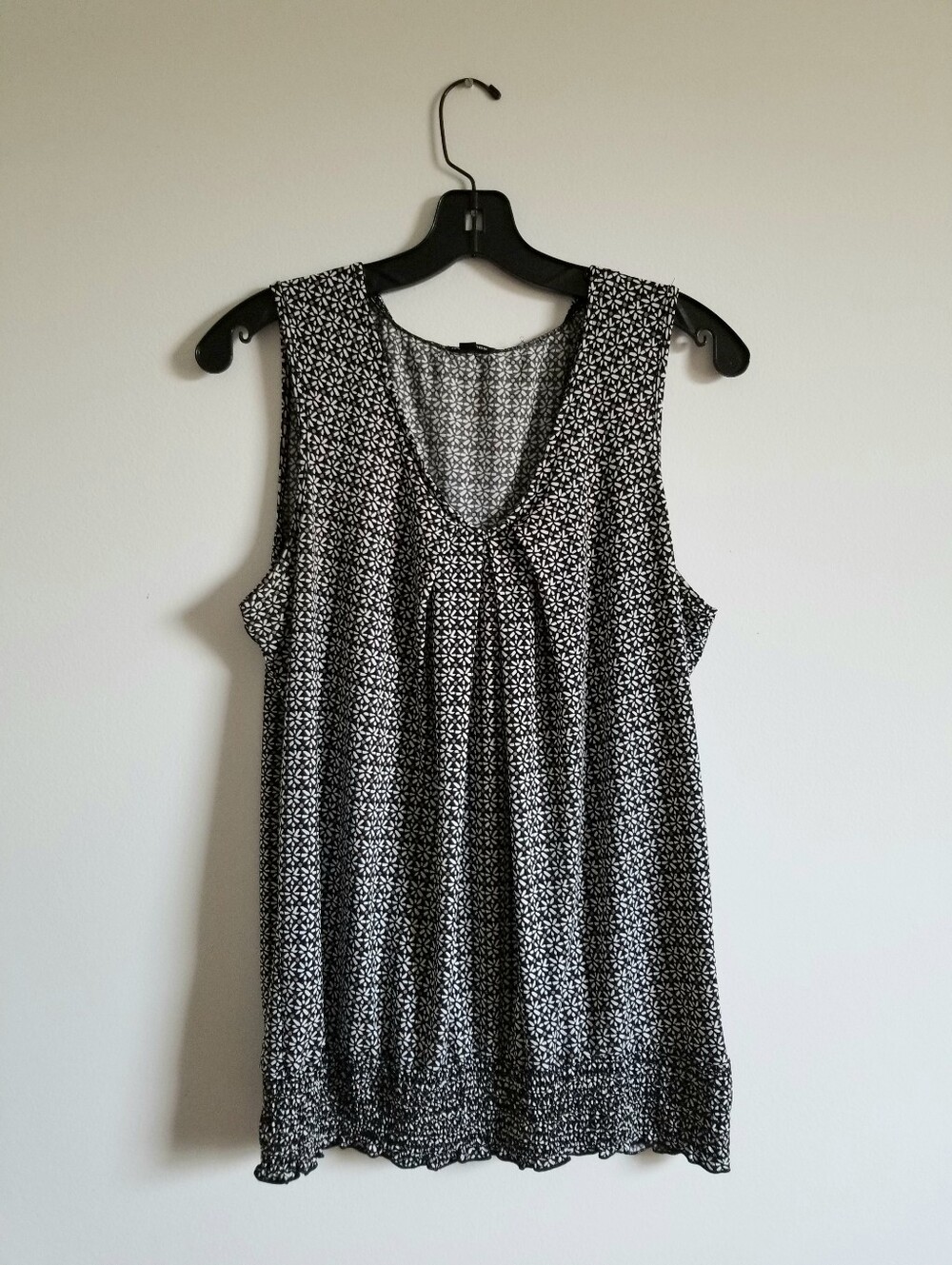Maurices Black and White Printed Sleeveless Tank